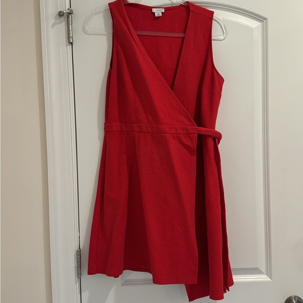 NWT J Crew Red Wrap Dress